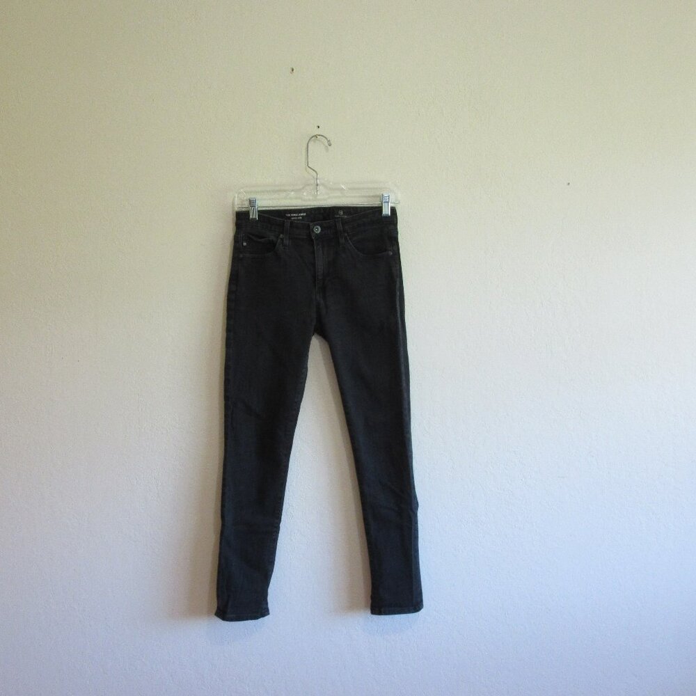 AG Adriano Goldschmied The Prima Ankle Cigarette Ankle 26 Black Denim Jeans